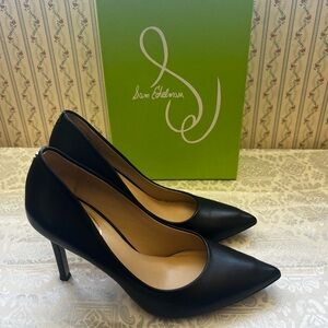 Sam Edelman 7.5 Hazel, Black Leather Pumps